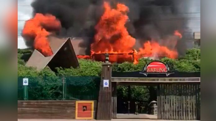 Incêndio destrói Warung Beach Club, um dos maiores clubs do país